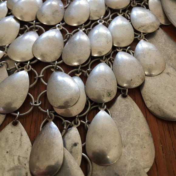 NWOT New Set: Statement Armor Necklace + Earrings - Picture 6 of 8